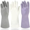 Cleanbear Rubber Gloves without Smell Reusable Househould Gloves Latex Free Gloves for Dish Washing and Home Cleaning 3 Pairs of Cleaning Gloves w...