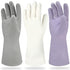 Cleanbear Rubber Gloves without Smell Reusable Househould Gloves Latex Free Gloves for Dish Washing and Home Cleaning 3 Pairs of Cleaning Gloves w...