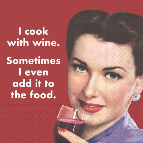 Retro Cocktail Napkin for Women and Men - Humorous Ephemera Gift Box Variety Pack 40 Total Napkin...
