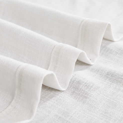 jinchan Linen Valance for Kitchen Living Room Rod Pocket Small Window Curtain Flax Linen Textured Valance Curtain Farmhouse Country Rustic Window ...