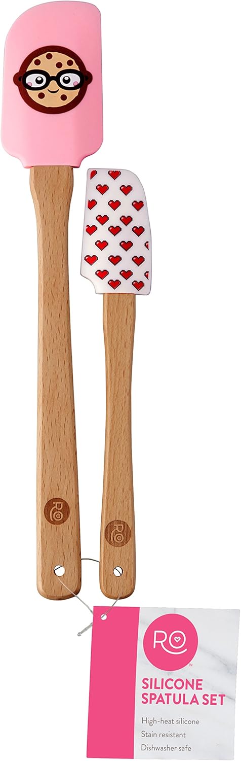 Wilton ROSANNA PANSINO Wilton Nerdy Nummies Silicone Spatulas, 2-Count Silicone Spatula Set...