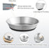 Stainless Steel Cat Bowls,Whisker Friendly Shallow Cat Dishes for Food and Water,Non-slip Silicone Bottom,Heavy Duty,Replacement Kitten Metal Plat...