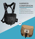 GAIARENA Binocular Harness Chest Pack, Waterproof Bino Harness with Rangefinder Pouch for 20x50 Binoculars Bino Chest Harness Adjustable Binocular...