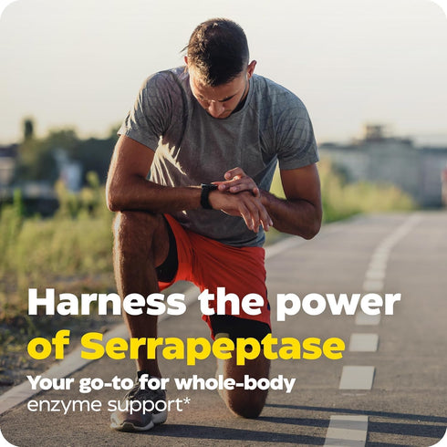 Enzymedica, SerraGold, High-Potency Serrapeptase Enzyme Supplement, Supports Respiratory, Heart & Immune Function, 60 Count...
