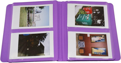 Photo Album for Fujifilm Instax Mini 7s / 8/9 / 11/25 / 50/70 / 90 Macaron Colorful Frame Mini Films Book Purple...