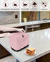 Pink Toaster Cover 2 Slice, Small Kitchen Appliance Covers, Farmhouse Pink Decor Toaster Oven Cover with Loop, Bread Machine Cover Polyester Dust ...