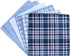 Mens Handkerchiefs 100% Cotton Plaid Handkerchiefs Classic Pocket Squares Set Gift Set 9PCS...