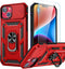 Goton for iPhone 14 & iPhone 13 Case with Screen Protector - Slide Camera Cover Phone Case with Ring Stand, Heavy Duty Military Grade Shockproof R...