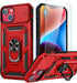 Goton for iPhone 14 & iPhone 13 Case with Screen Protector - Slide Camera Cover Phone Case with Ring Stand, Heavy Duty Military Grade Shockproof R...