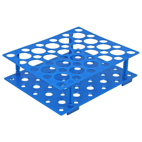 Centrifuge Tube Rack,2 Pieces Detachable Test Tube Rack Holder 50-Well Plastic Stand for 15ml 50ml Tube...