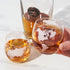 Viski Globe Glass Whiskey Tumblers, Etched Glass Whiskey Enthusiast Gift and Glassware Accessory, 10 oz, Set of 2...