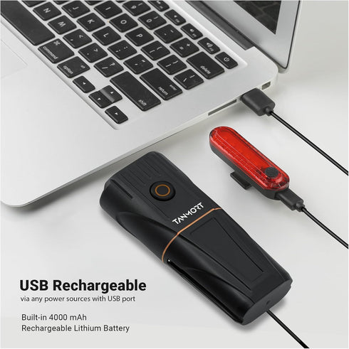 Bike Lights for Night Riding, USB Rechargeable Bike Light, Bicycle Headlight with Power Bank Function, Super Bright Mountain Bike Front Light...