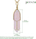 Full Wire Wrapped Energy Healing Crystal Gemstone Pendant Necklace 18" Stainless Steel Chain...