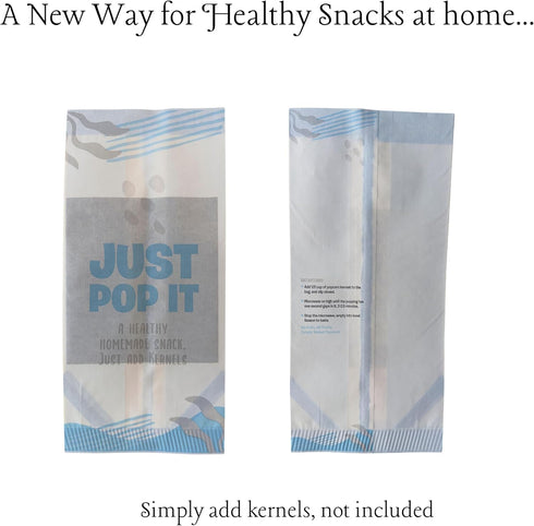 Disposable Microwave Popcorn Bags and Clip. Easy, healthy snack makers. Simply add Kernels. Easy, Healthy Snacks, in 2 minutes. 30 PACK...