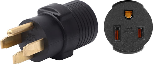 ONETAK NEMA 14-50P to 6-50R Compact 240V 50 Amp 4 Prong Male Plug to 3 Prong Female Receptacle Generator Welder Dryer EV Charger Power Cord Adapte...