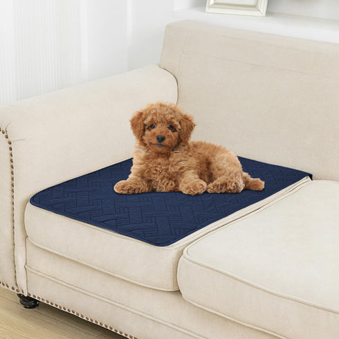 Dog Bed Cover for Pets Blankets Rug Pads for Couch Protection Waterproof Bed Covers Dog Blanket Furniture Protector Reusable Changing Pad (Navy Bl...