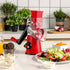 Cheese Grater Rotary, Rotary Grater for Kitchen, Kitchen Grater Vegetable Slicer with 3 Drum Blades, Fast Cutting Cheese Shredder for Vegetables a...