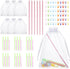 Katech 2mm/Size B Crochet Hook Set, Aluminum Crochet Hooks Knitting Needles for Beginners Crocheting Craft Yarn, Crochet Hook Great for Group Croc...