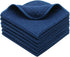 Microfiber Kitchen Cleaning Cloth Thick Dish Rags Waffle Weave Washcloths Dish Cloths Ultra Absorbent Odor Free 12inch X 12inch 6 Pack Navy Blue...