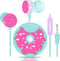 Cute Donut Earbuds for Kids, Kid Size Wired Earbud & in-Ear Headphones with Microphone and Lovely Earphones Storage Case Gifts for School Girls an...