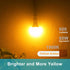 Dusk to Dawn Bug Light Bulbs Outdoor, 1900K Amber Yellow, 600 Lumen, LED 9.5W, A19 E26, 2-Pack, HQ-H017...
