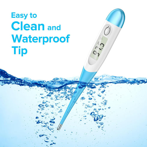 Thermometer for Adults with 10 Seconds Fast Accurate Reading, Baby Thermometer for Oral, Rectal or Under Arm Use, Digital Thermometer with Fever A...