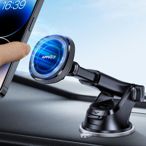 APPS2Car for MagSafe Car Mount, Magnetic Phone Holder for Car Dashboard Windshield iPhone Car Mount Holder Compatible with iPhone 15 14 13 12 Pro ...
