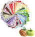 60 Pcs 4" x 4"(10cm x 10cm) Assorted Craft Fabric Bundle Squares Patchwork Fabric Sets for DIY Sewing Scrapbooking Quilting Dot Pattern...