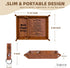 Best Papa Ever PU Leather Tray and Keychain, Unique Papa Grandpa Gifts for Father Day from Granddaughter Grandson, Birthday Gifts for Dad from Dau...