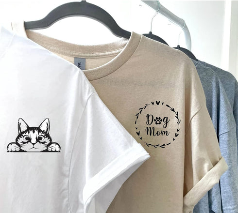 Silk Screen Stencils Self Adhesive Stencils Reusable Chalk Mesh Transfer Cat Mama Coffee Sign Cute Cat Stencils for Painting on Wood DIY T-Shirt P...