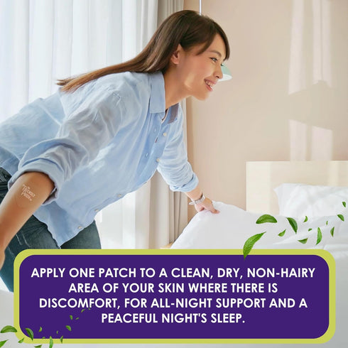 Relief Night Patch - 8 pack Arnica, White Willow Bark, Melatonin, Ashwagandha for Soreness for Sleep for Women and Men...