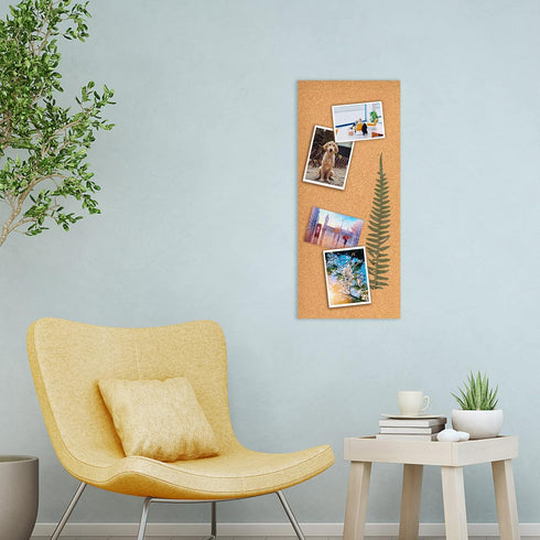 17x8" Cork Board Tiles Bulletin Board, 1/4" Thick Self-Adhesive Cork Boards for Walls, Cork Tiles Vision Board for Home, Office, School, Bulletin ...