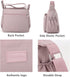 Handbags for Ladies Multi Pocket Purses for Women Messenger Shoulder Cross-body Bag...