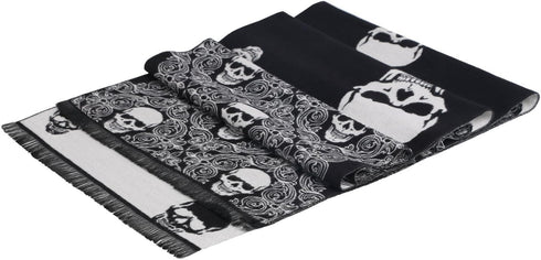 Landisun Women Scarf Men Scarf Skull Shawl Unisex Soft Long Elegant Classical Tassels...