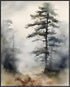 Posterizer 1 pcs- trees and jungle-nature scene style 9-Landscape & Nature Art-Floral Botanical Art- Decor for Home & Office- unframed wall art...