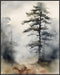 Posterizer 1 pcs- trees and jungle-nature scene style 9-Landscape & Nature Art-Floral Botanical Art- Decor for Home & Office- unframed wall art...