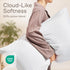 Set of 4 Pillow Protectors with Zipper King Size - 100% Resistant to Stains, Dust & Dirt - Washable Covers for Increased Pillow Lifespan...