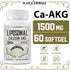 Liposomal Calcium AKG Supplement 1500 MG (Alpha-Ketoglutaric Acid), High Absorption, More Effective Than AAKG, Ca AKG for Longevity, Age Defense, ...