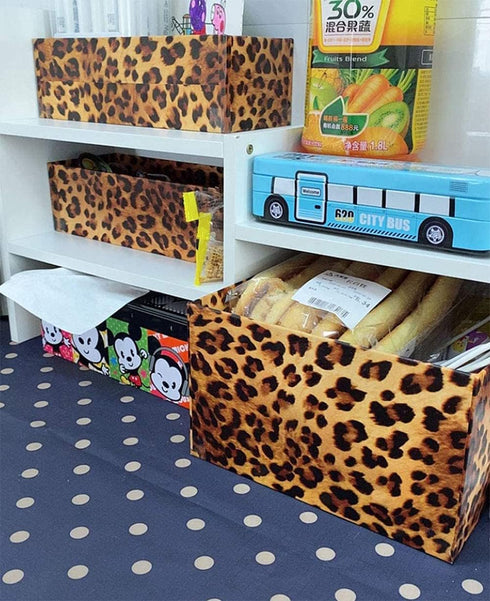 Self Adhesive Vinyl Leopard Print Shelf Liner Contact Paper for Walls Cabinets Dresser Drawer Furniture Table Desk Decal 17.7X117 Inches...