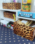 Self Adhesive Vinyl Leopard Print Shelf Liner Contact Paper for Walls Cabinets Dresser Drawer Furniture Table Desk Decal 17.7X117 Inches...