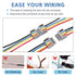8 Pcs Pluggable Wire Connectors for AWG 24-12, Hand Protecting 4 Conductor Push-in Lever Wire Connectors, Reusable Electrical Connectors, Wire Spl...
