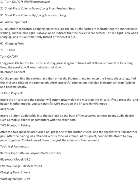 UrbanX Audience Series IPX7 Bluetooth Waterproof Speaker with Clip, 20H Playtime, Compact Speaker with Big Sound, Punchy Bass, Wireless for Beach,...