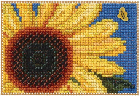 Autumn Gold Beaded Counted Cross Stitch Ornament Kit Mill Hill 2017 Autumn Harvest MH181726...