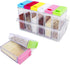 Plastic Spice Shaker Set of 6, Portable Camper Spice Rack, Seasoning Box with Lids, Spice Pots Shaker Jars, Condiment Seasoning Storage Container ...