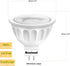 10Pack MR16 LED Light Bulbs, AC/DC12 Volt LED Spotlight Bulb, Gu5.3 Bi-Pin Base, 5 Watt(50 Watt Equivalent), Non Dimmable, 3000 Kelvin Warm White,...