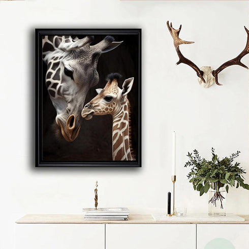 TUTUMAY21 5D DIY Animals Diamond Painting Kits for Adults, Lovely Little Giraffe Diamond Art for Adults Beginners, Full Drill Art Craft DIY Home W...
