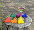 Wine Nutz - 6pcs Silicone Wine Glass Charms/Markers for Champagne Flutes Cocktails Martinis & More Rainbow Funny Gift Bachelorette Pride Party Bal...