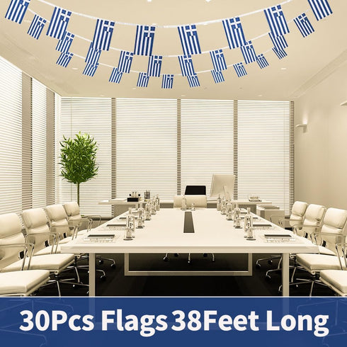 Greece Flags Greek Small String Flag Banner Mini National Country World Flags Pennant Banners For Party Events Classroom Garden Olympics Festival ...