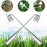 Weeding Rake Weed Remover Weed Puller Tools Hand Weeder Yard for Vegetable Gardening Backyard Farm Planting & Weeding (2 piece)...