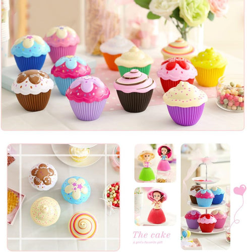6PCS Mini Beautiful Cake Doll Toy,Surprise Transforming Scented Princess Dolls Gift Set for Children Kid Funny Game Gift for 3 Year Old Girls...
